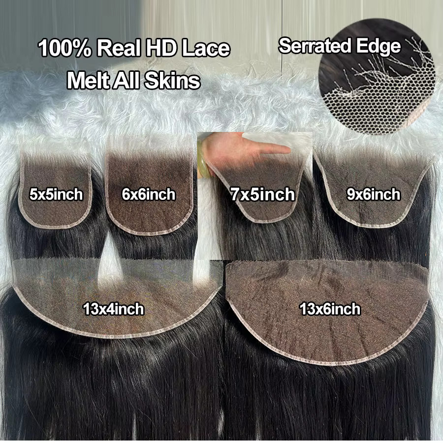 Eva Hair HD Lace Closure, vorgezupftes Echthaar - Bild 3