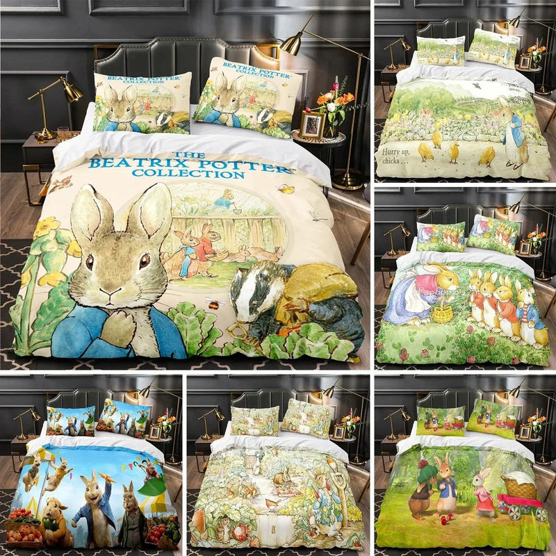 Lodestar 3D Peter Hase Bettwäsche-Set mit Bettbezug und Kissenbezug, Mehrfarbig, B/H: 173 x 218 cm - Bild 2