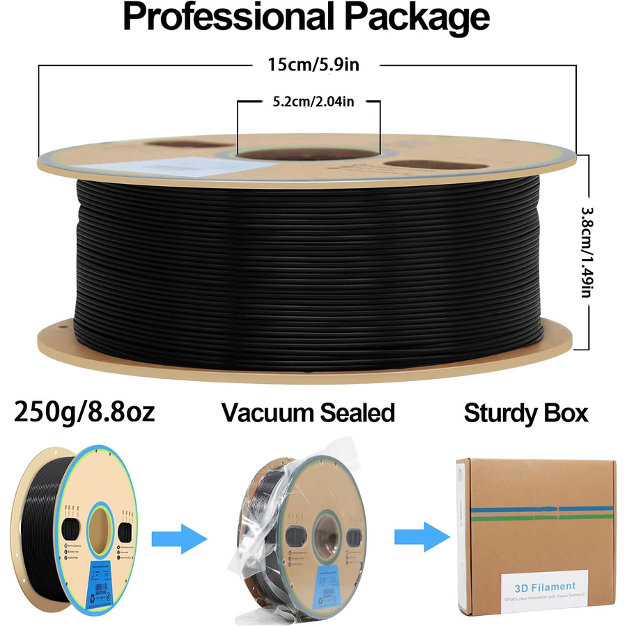 Filajoy3D PETG Filament 1,75mm für FDM 3D-Drucker, 250g, verschiedene Farben - Bild 3