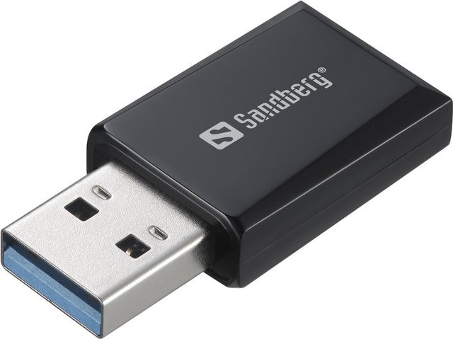 Sandberg Netzwerkadapter USB 3.0 Wi-Fi 5 Dual Band in Schwarz - Bild 1