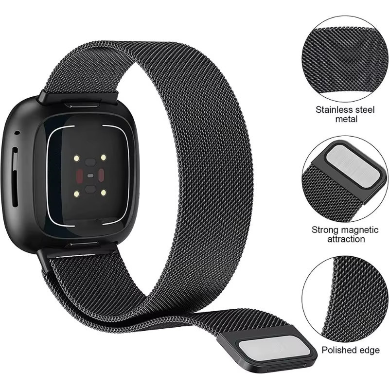JBAILI Uhrenarmband Edelstahl, Milanaise, Unisex - Bild 2