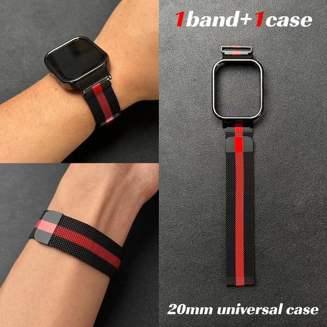 BUSKOZ Armband und Hülle für Huawei Fit3/Fit4/Fit4 Pro, Edelstahl, Bicolor, Unisex - Bild 1