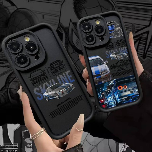 Silikon-Handyhülle F-Fast And F-Furious R-R34 für iPhone 17 Pro Max 16 15 14 13 12 11 Plus und 17 Air - Bild 1
