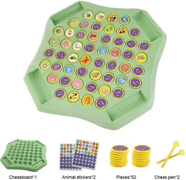 MYGVN Flip Chess Memory Game Tierfrucht, Lernspielzeug, 2–4 Spieler - Bild 1