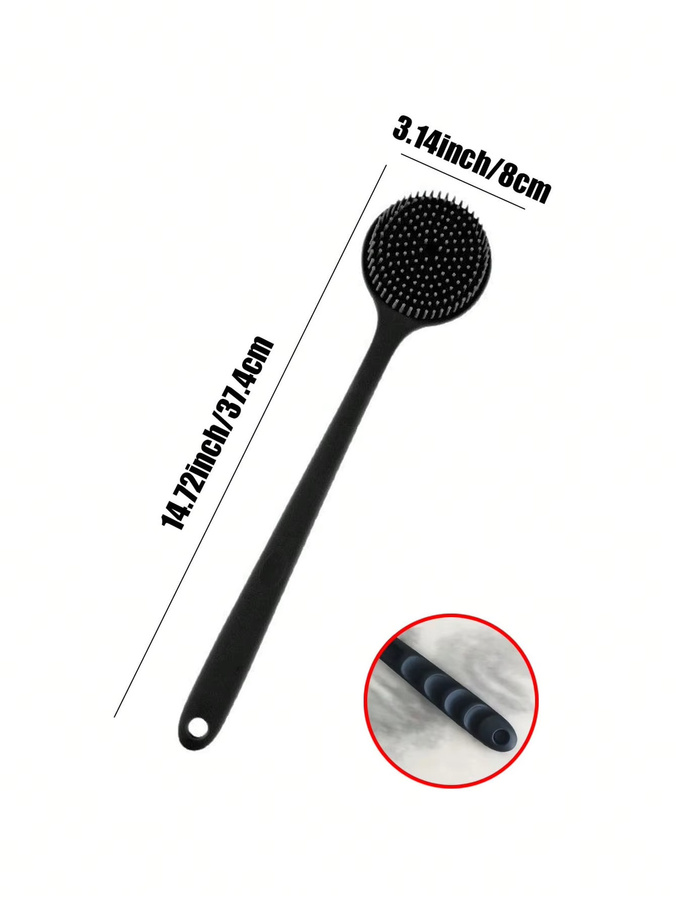 Silikon-Rückenschrubber und -Massager, doppelseitige Peelingbürste, Unisex - Bild 5