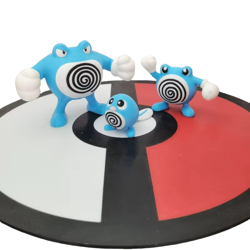 Bandai Pokémon Poliwag Poliwhirl Poliwrath Proportion World, Desktop-Modell, Maßstab 1:20 - Bild 3