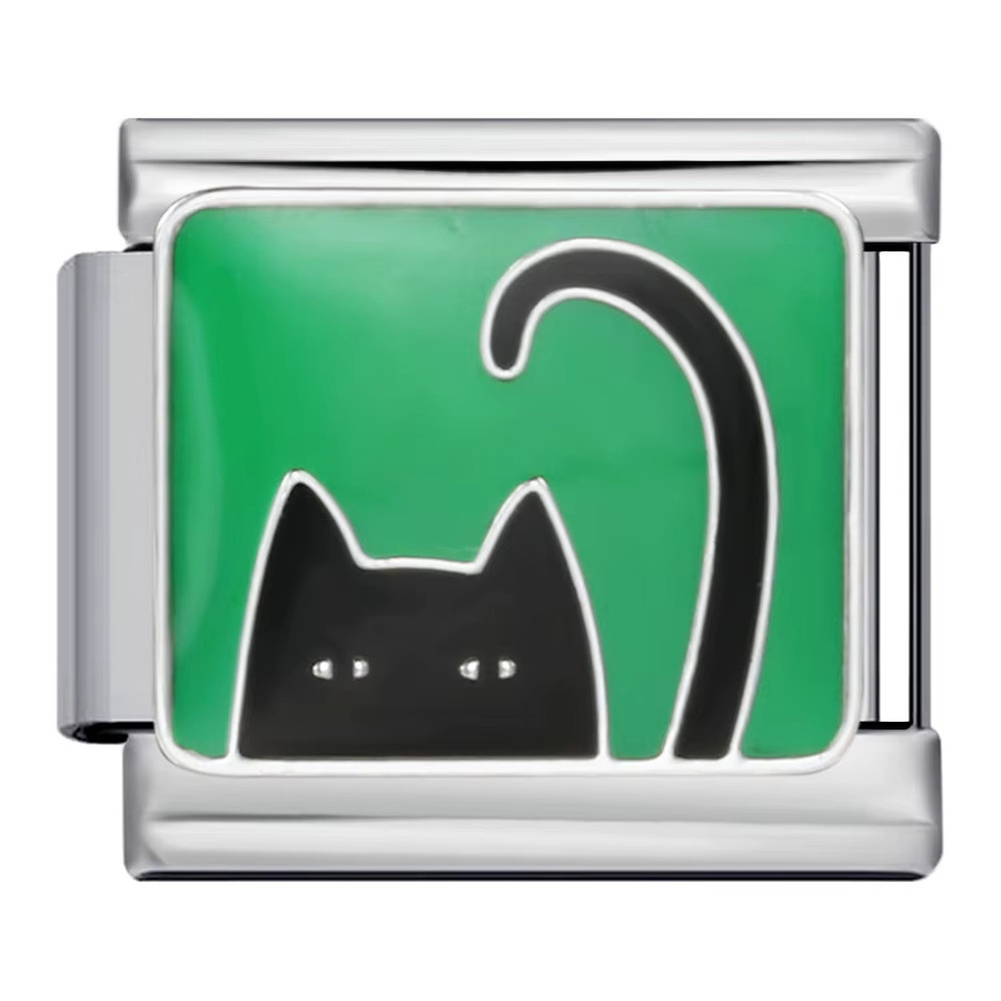 URING Charm Katzen, Edelstahl, Silber, Damen - Bild 2