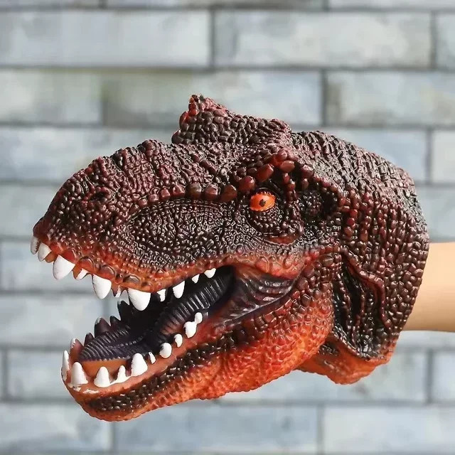 JL FASHION Handpuppen Dinosaurierkopf, T-Rex, Plüsch / Textil - Bild 1
