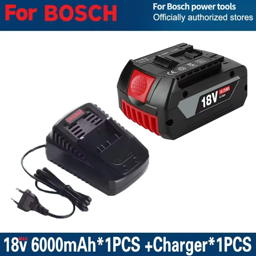 Bosch 18V 6.0 Ah Lithium-Ionen Akku, kompatibel mit Bosch Professional BAT609 BAT609G BAT618 BAT618G, Schwarz - Bild 5