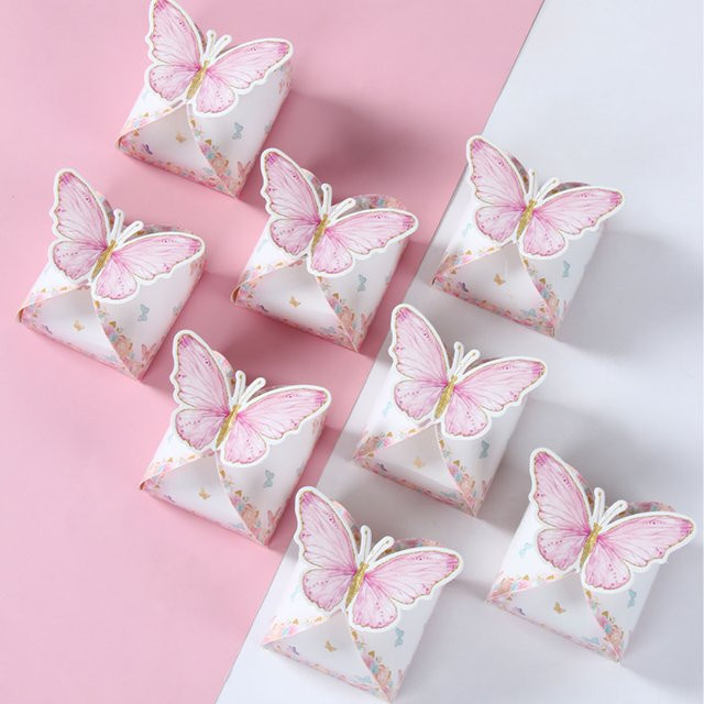 Huiran Dschungel Tier Candy Bar Papier Tasche mit Schmetterlings-Design für Safari und Baby Shower Partys - Bild 1