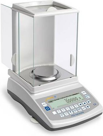 PCE Instruments geeichte Präzisionswaage ABI 120 in Silber und Weiß aus Edelstahl B/T/H: 35,0 x 23,5 x 6,5 cm - Bild 1