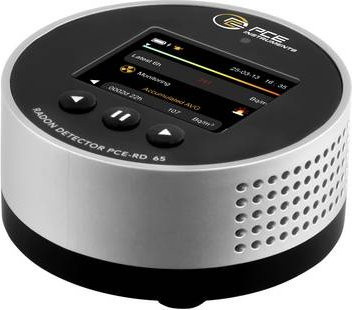 PCE Instruments Radon Monitor PCE-RD 65 für Innenräume in Weiß mit Halbleiterdetektor und Messbereich von 3,3 Bq/m³ bis 37 kBq/m³ - Bild 1
