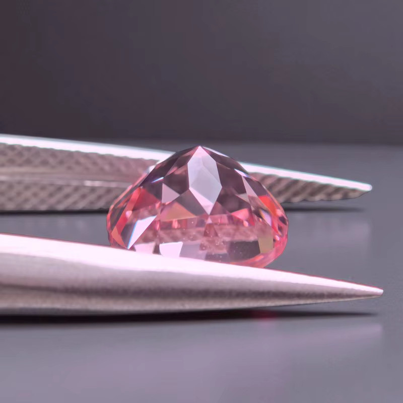 CHAOPAIZHIWU Charm, Saphir, Morgan-Rosa, runde Form - Bild 2