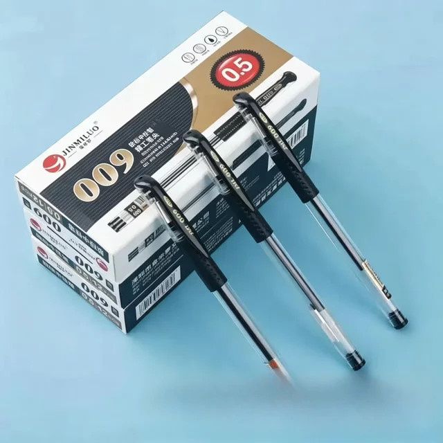 JML Gelstift mit schwarzer Tinte, 0,5 mm Kugelschreiber Rollerball, 12 Stück pro Box - Bild 1