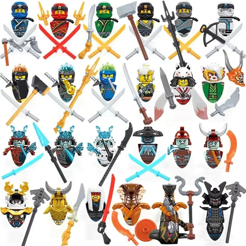 Hot Toys Anime-Charaktere Ninja-Figuren, 24-teiliges Set, Bausteine - Bild 5