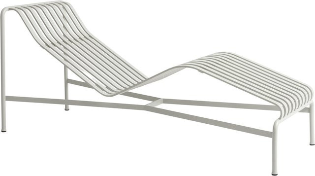 HAY Palissade Chaise Longue in Grau aus pulverbeschichtetem Stahl - Bild 1