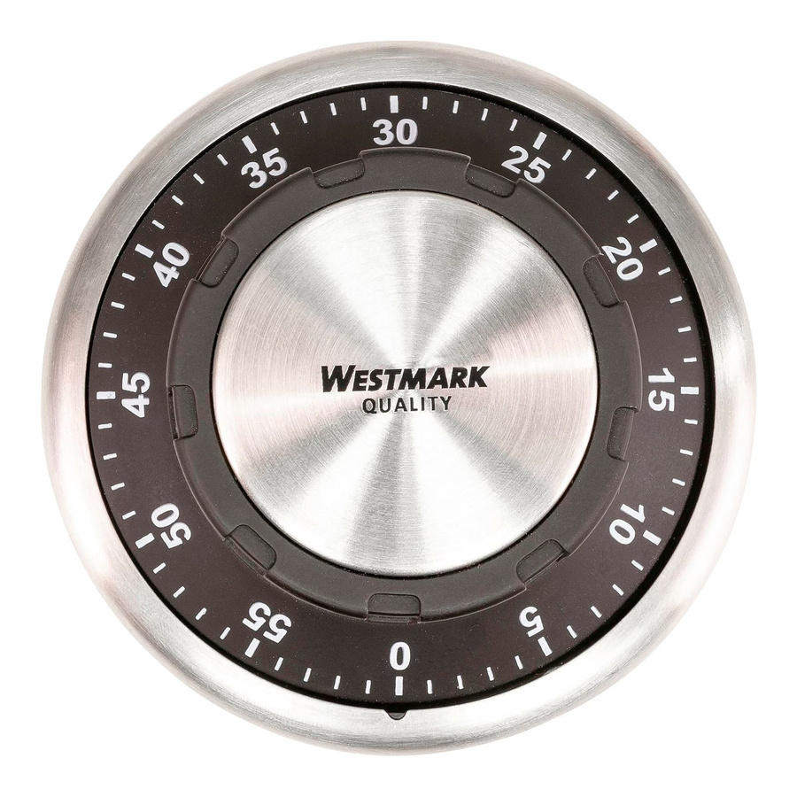 Westmark Küchentimer Redondo mechanischer Kurzzeitmesser magnetisch in Schwarz und Silber - Bild 2
