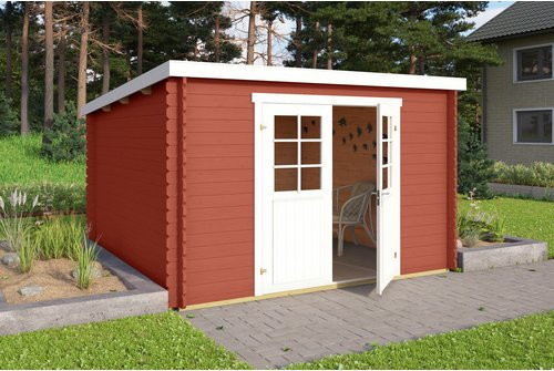 Mr. GARDENER Gartenhaus Malta aus Holz in Rot, B/H/T: 312 x 211 x 319 cm - Bild 1