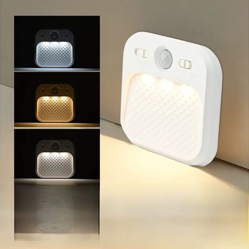 AVACOM LED Schrankleuchte Typ C mit Bewegungsmelder, quadratische dimmbare Ladelampe in Weiß mit 3 Farbmodi für Schlafzimmer und Flur - Bild 6