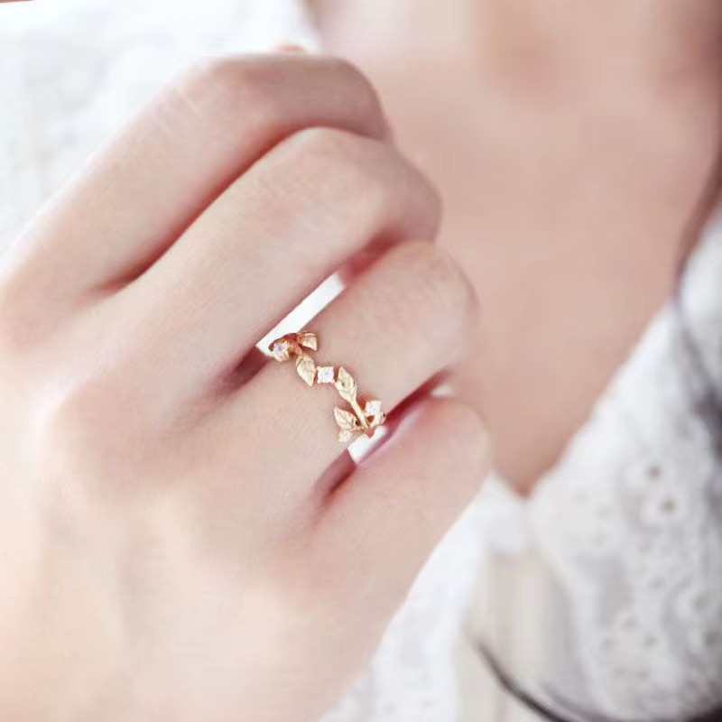 RUIYI Ring, 18K vergoldet, Zirkonia, Messing, Vintage, Damen - Bild 3