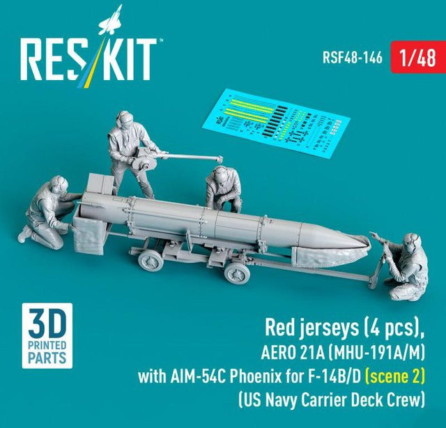 ResKit Models AERO 21A (MHU-191A/M) Red Jerseys, 4-teiliges Set - Bild 1