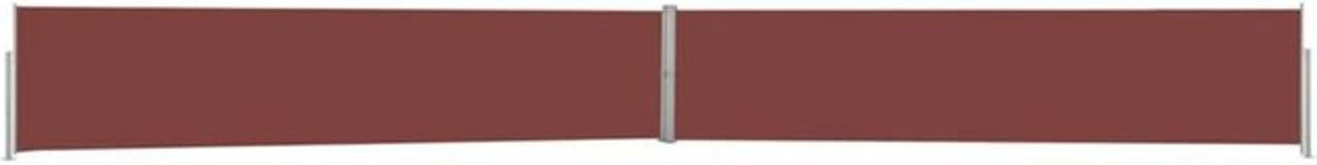 Ausziehbare Seitenmarkise von Vidaxl in Braun aus Polyester und Stahl, Breite: 1200 cm, Höhe: 140 cm - Bild 1