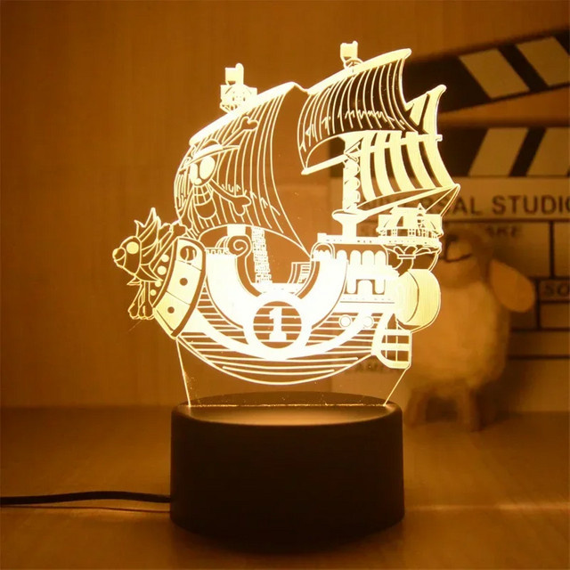 Bandai One Piece Anime LED Nachtlicht, Acryl Lampe - Bild 1