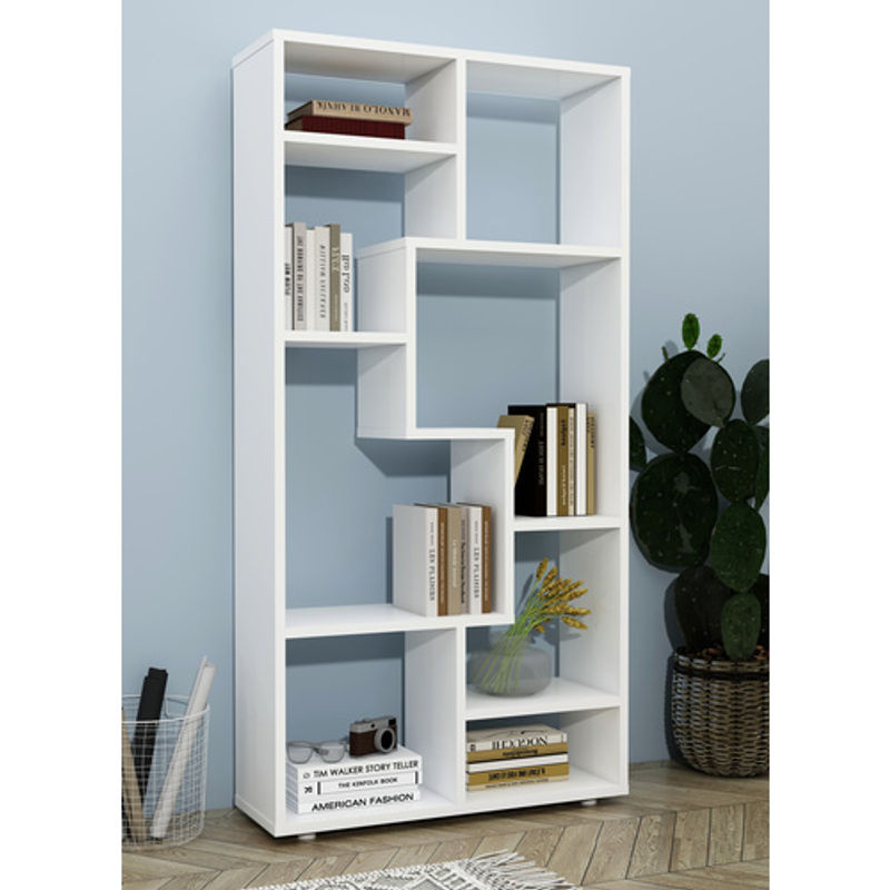 VCM Standregal Lanisa in Weiss aus Holzwerkstoff, B/H/T: 58 x 116 x 20 cm - Bild 3