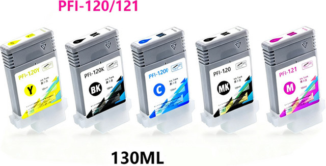 PFI120 Kompatible Tintenpatrone mit Chip für Canon TM-200 TM-205 TM-300 TM-305 Drucker mit Pigmenttinte - Bild 1