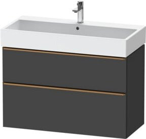 Duravit Waschtischunterschrank D-Neo Wandhängend in Weiß und Grau Matt - Bild 1