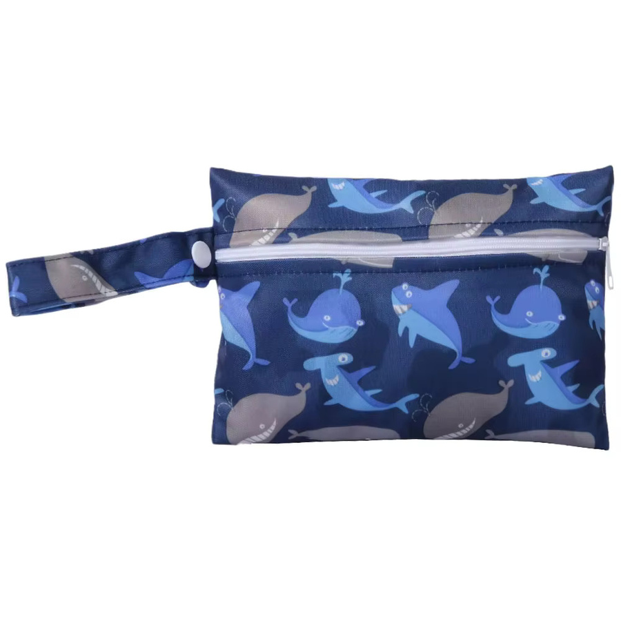Pororo Waschbare Polyester-Tragetasche als Nassbeutel für Menstruationseinlagen und Windeln, Multicolour, B: 14 cm, H: 20 cm - Bild 3