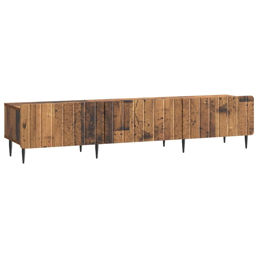 vidaXL TV-Schrank aus Altholz in Braun mit minimalistischem Design, B/T/H: 147 x 34,5 x 32 cm - Bild 2