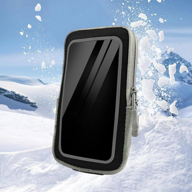 Schneesichere USB-Handy-Tasche mit thermischer Heizfunktion für Skifahren und Outdoor-Aktivitäten - Bild 1