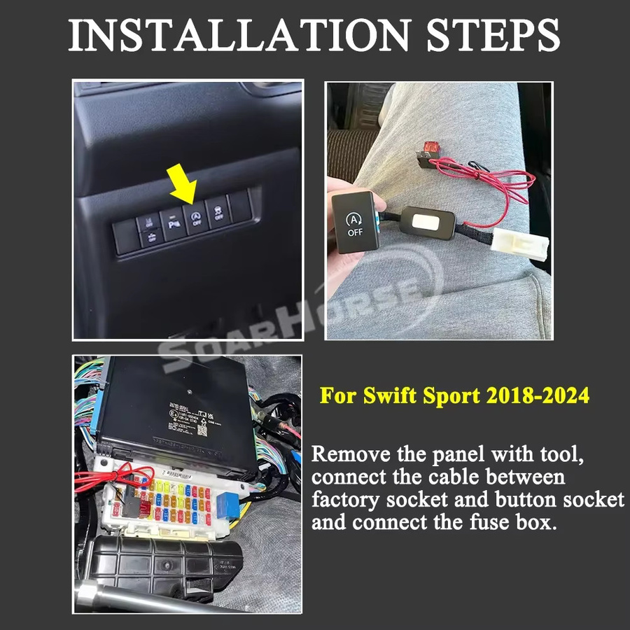 Soarhorse Auto Start Stop System Deaktivierung Stecker für Suzuki Swift Sport 2018-2024 - Bild 3