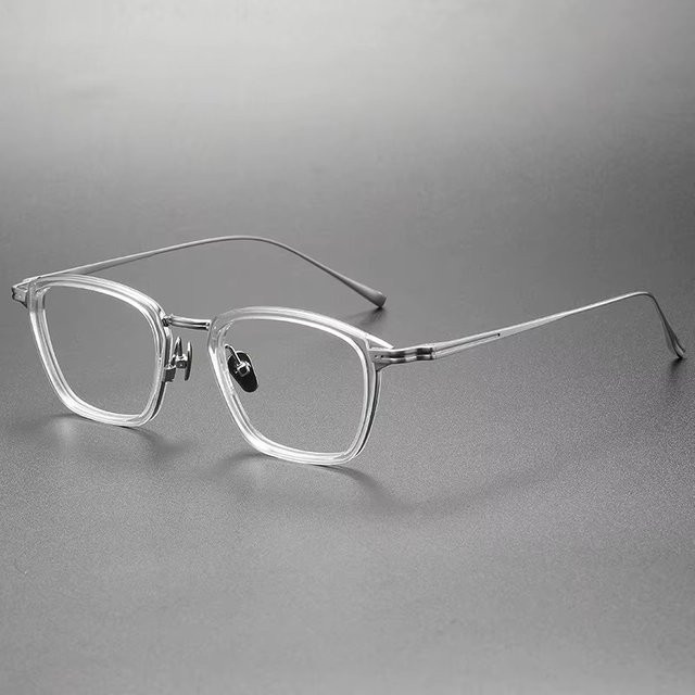 MiaTimi Brillengestell, quadratisch, Titan, Vollrand, Unisex - Bild 1
