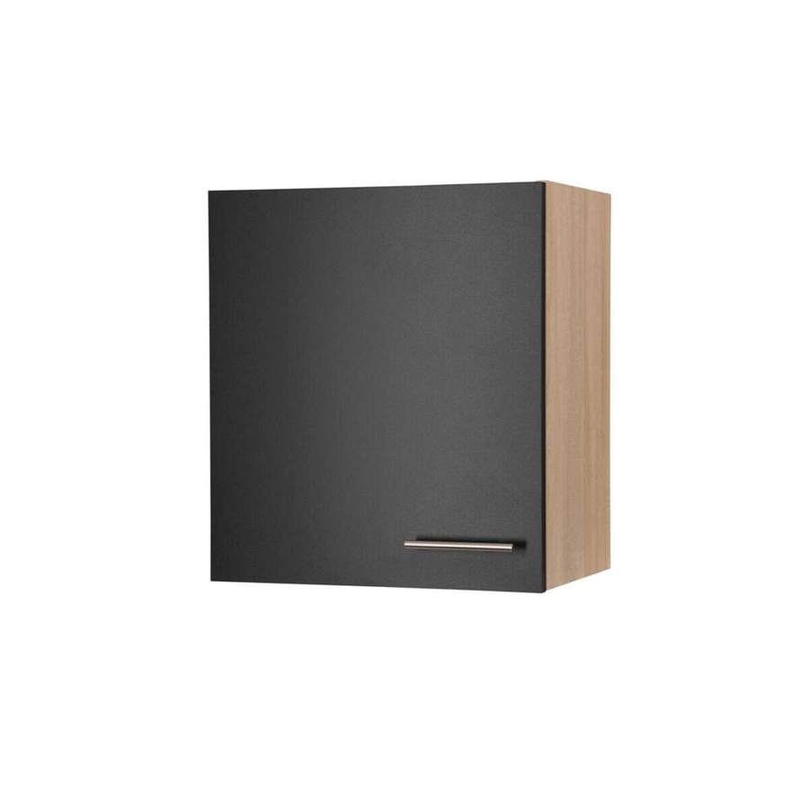 Respekta Küchen-Oberschrank Merle Schwarz mit Soft-Close-Türen, B/H/T: 50 x 56,1 x 34,6 cm - Bild 4