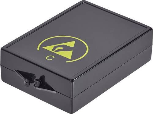 Wolfgang Warmbier ESD-Box aus Kunststoff, Farbe: Schwarz, L x B x H: 55 x 38 x 14 mm, ESD-Kennbuchstabe: D 5100.860 - Bild 1