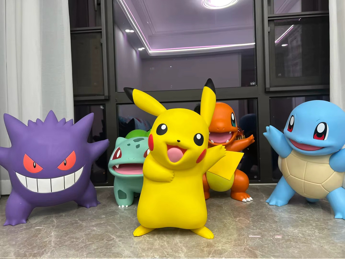 Funism Pokémon Actionfigur Set, Charmander Squirtle Bulbasaur Gengar - Bild 1
