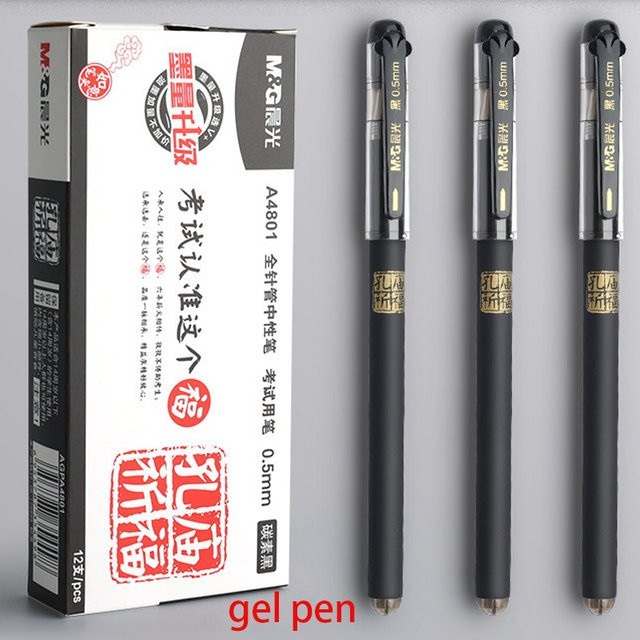 M&G Gelstift mit austauschbaren Tintenpatronen, 0,5 mm, Schwarz - Bild 1