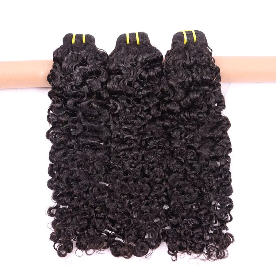 Yiwigs Extensions, Echthaar, gelockt, doppelt gewebt - Bild 5