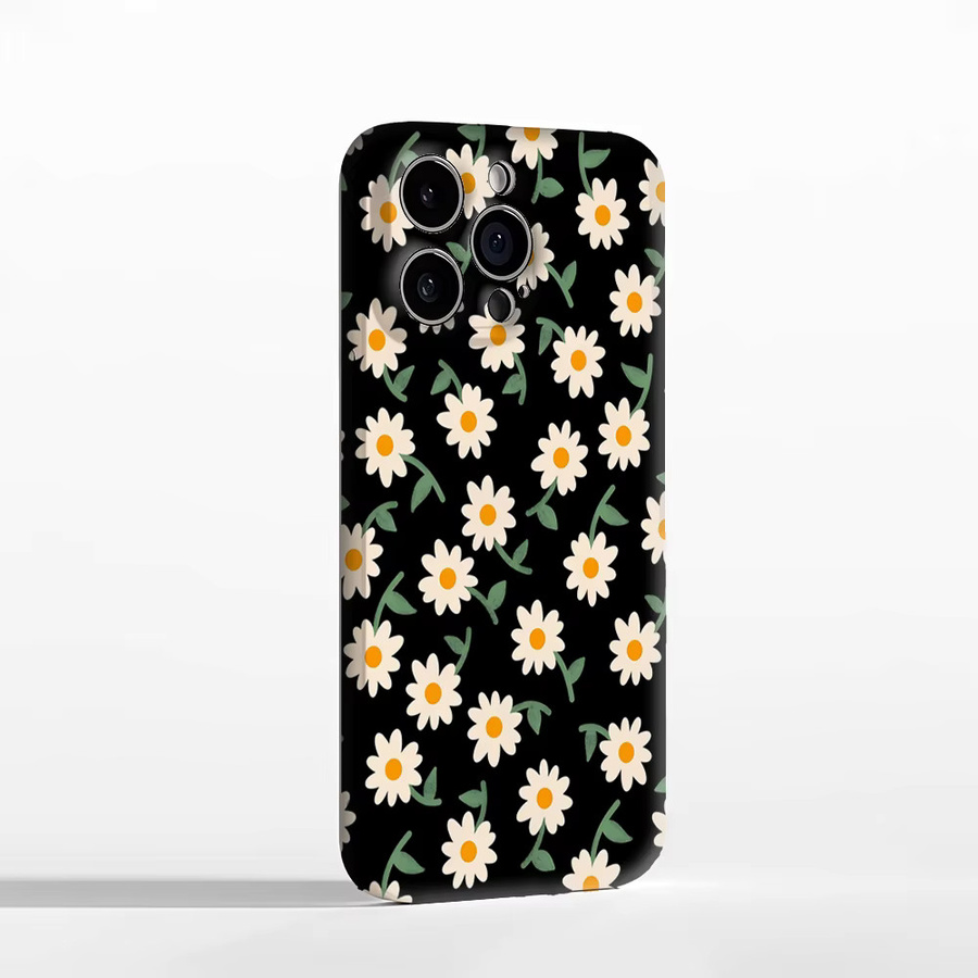 Potdemiel Noir Daisy Robuste Magnetische Handyhülle für iPhone 17 16 15 14 13 Pro Max Plus in Schwarz - Bild 3