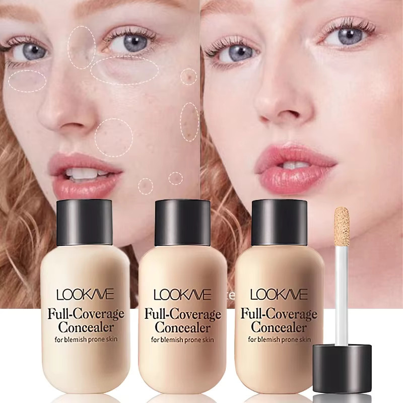 Volle Abdeckung Concealer Creme, 12 ml, 01#, Feuchtigkeitsspendend - Bild 2
