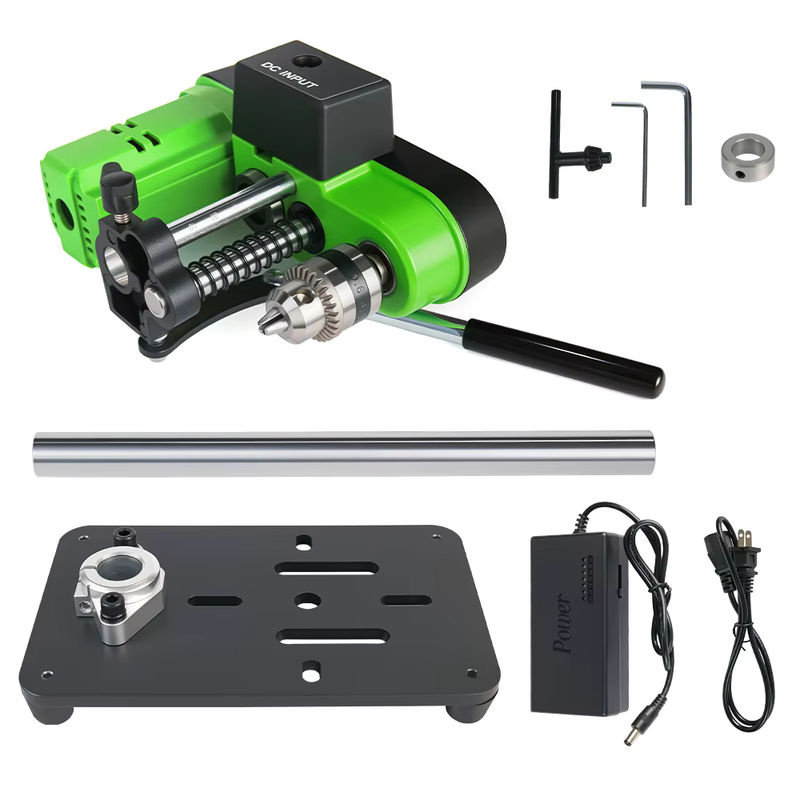 Allsome Mini-Tischbohrmaschine mit 775-Motor, Arbeitslicht und B10-Spannfutter für Holzbearbeitung, Schmuck und Kunsthandwerk - Bild 2