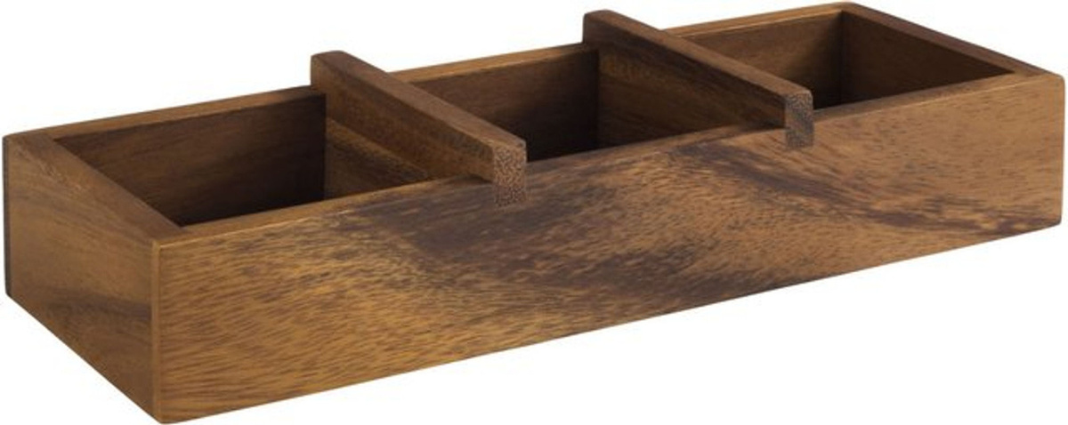 APS Holzbox TABLE Dekoration braun rechteckig B: 23,5 cm, T: 8,5 cm, H: 4,5 cm - Bild 1