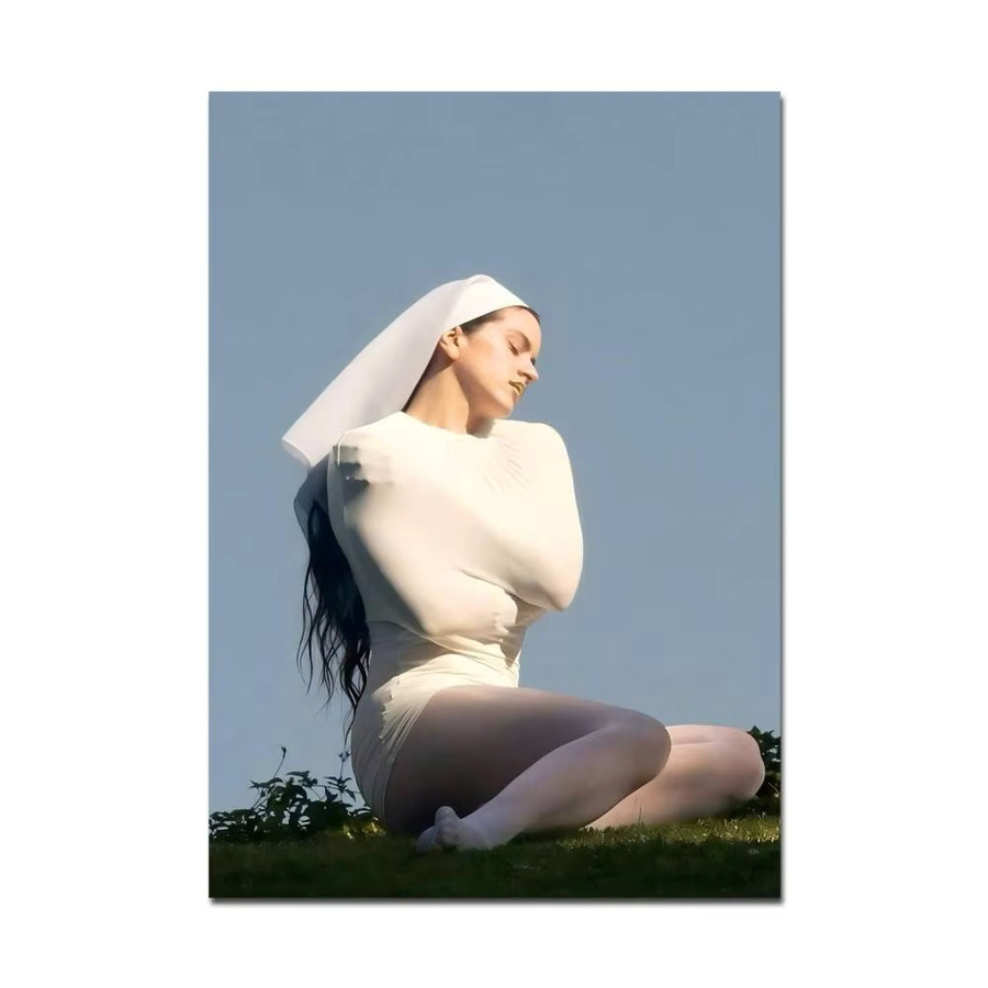 Hochwertiges Wandkunst-Poster der Sängerin Rosalia als Portrait-Gemälde in HD-Qualität, Mehrfarbig, Rechteckig - Bild 6