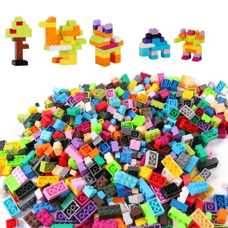 Wishiot Mini Bricks Nachfüllpack mit 500 bunten Bausteinen für kreative DIY-Montage als pädagogisches Spielzeug für Kinder - Bild 2