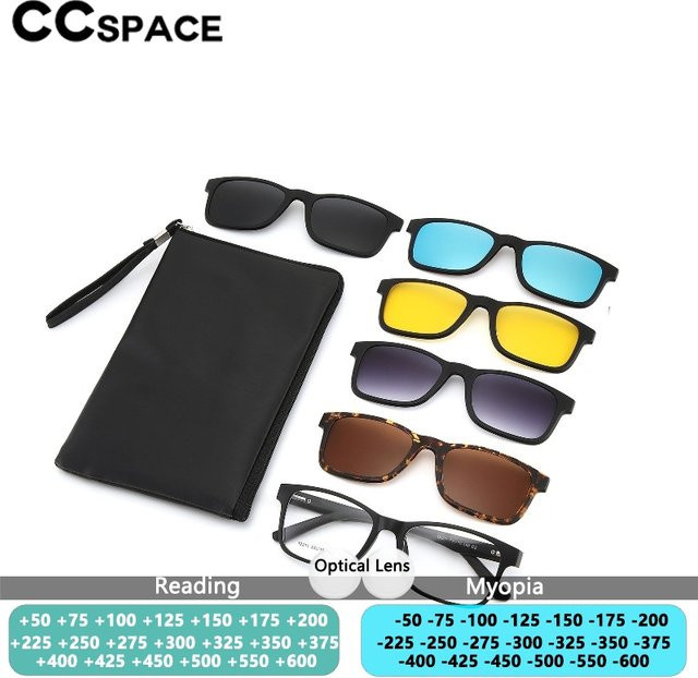 CCspace Sonnenbrille, Vollrand, rechteckig, Kunststoff, black - Bild 1