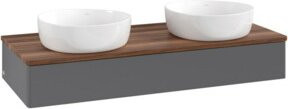 V&B Waschtischunterschrank Antao ohne Frontstruktur, Anthrazit lackiert, B/T/H: 120 x 50 x 19 cm - Bild 1