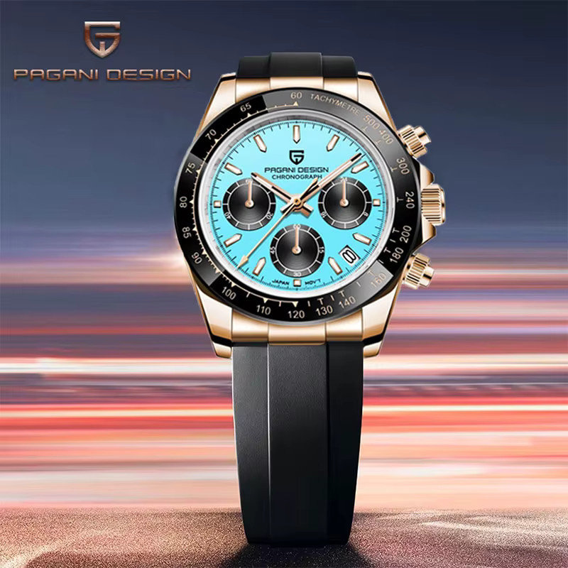PAGANI DESIGN Chronograph, Quarz, Edelstahl, Saphirglas, 40 mm, Herren - Bild 2