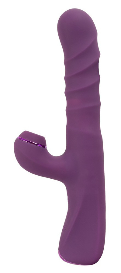 JAVIDA Rabbitvibrator mit Stoß- und Klopf-Funktion in Lila - Bild 3